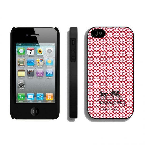 Coach In Confetti Signature Red iPhone 4 4S Cases AIS | Coach Outlet Canada